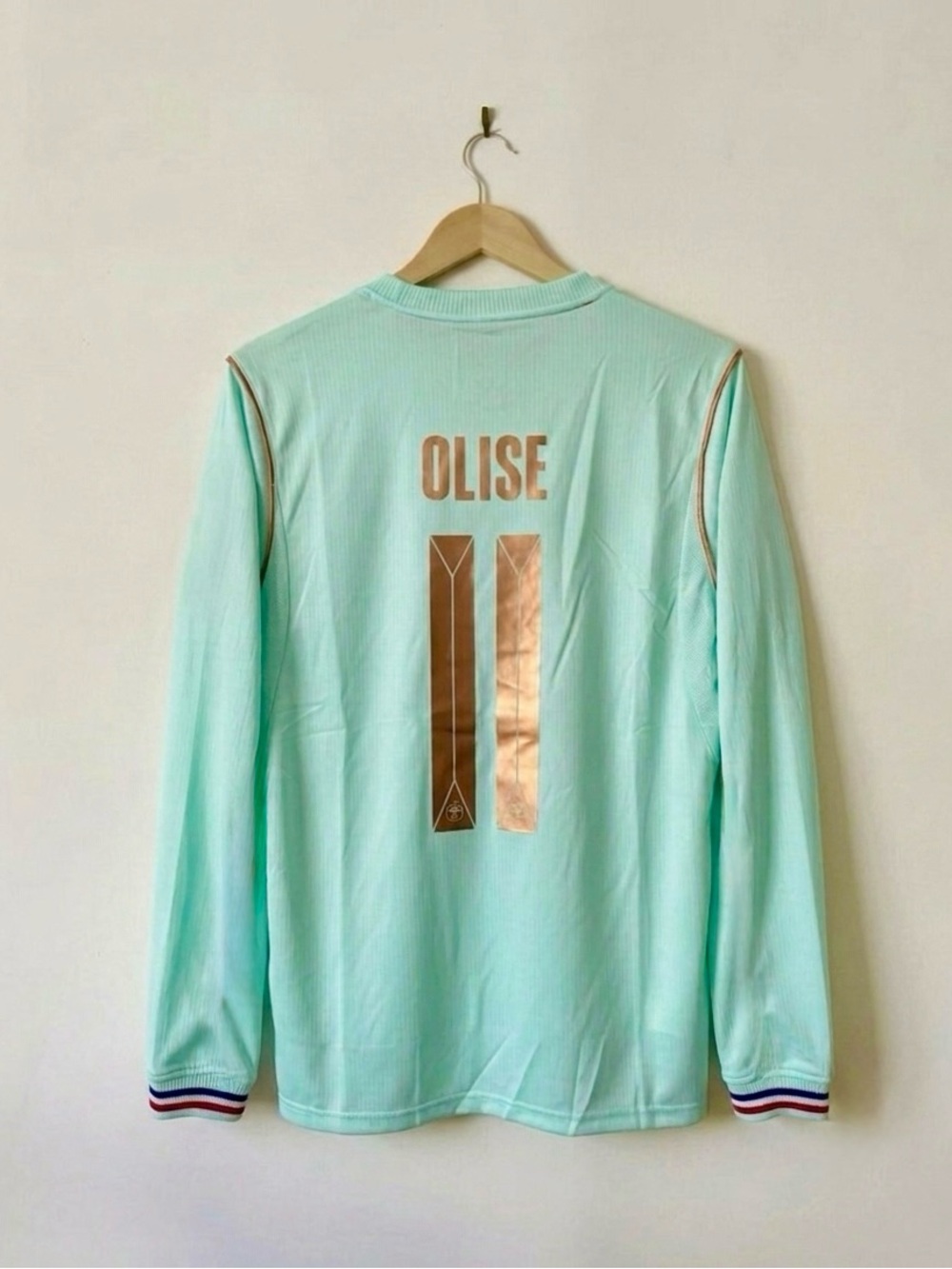 Olise  #11 France 2026 Away Jersey Fan Version Long Sleeve Size Large